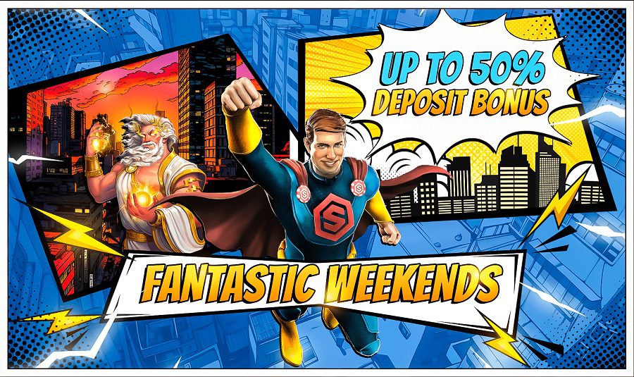 Bonus sur dépôt jusqu'à 50% sur Stakes Casino