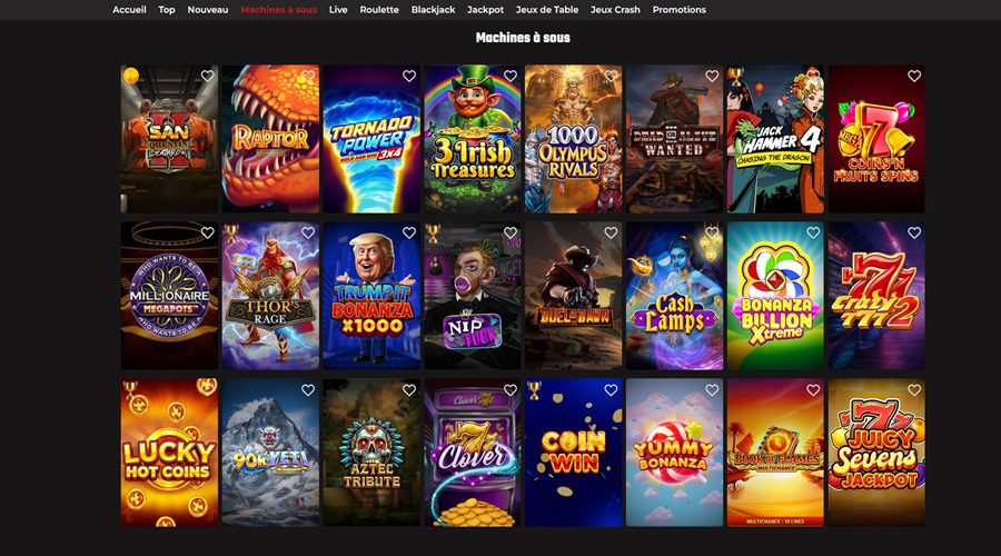 Lobby jeux de Fatboss casino en ligne
