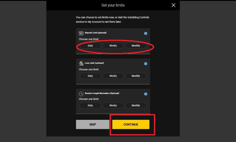 Limites de dépôt Bwin casino en ligne
