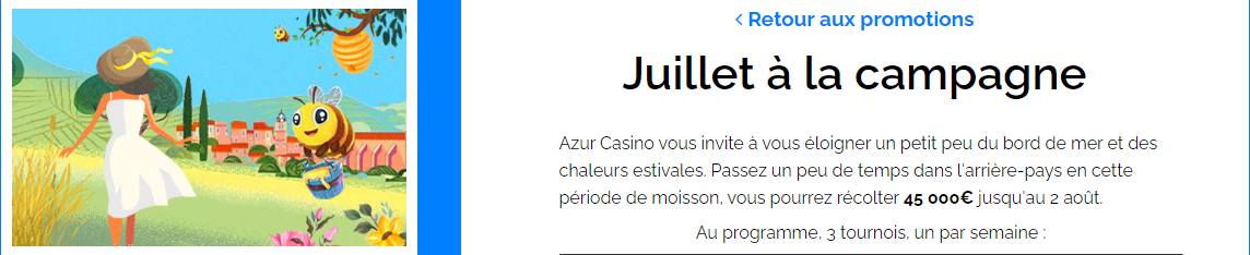 Juillet à la campagne : 45 000 € à se partager sur les jeux Betsoft