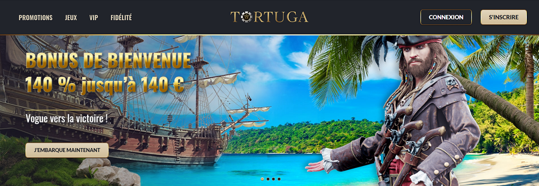 Le casino en ligne Tortuga s’invite à la fête