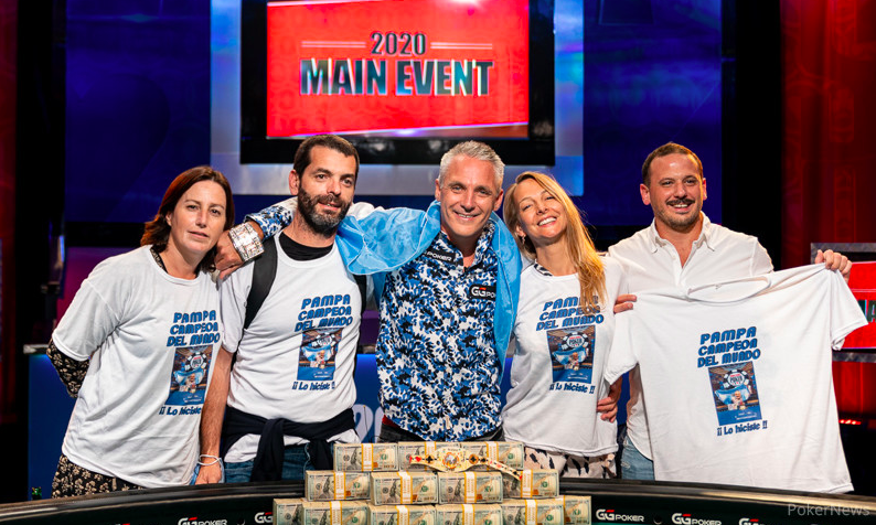 Damian Salas sort vainqueur du Heads-Up Final WSOP 2020 et remporte le bracelet en or