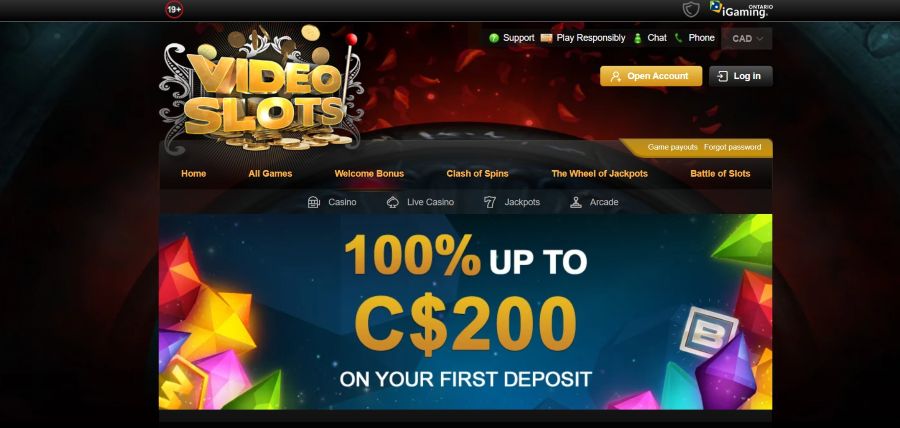 Bonus de bienvenue videoslots casino