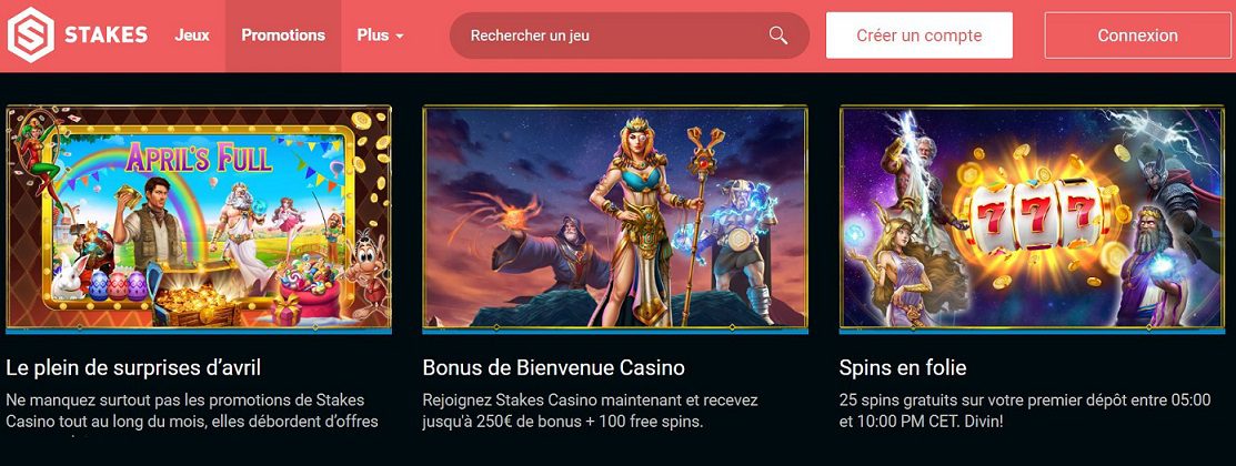 Tout un lot de surprises durant ce mois d’avril sur Stakes Casino