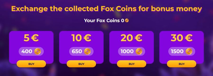 Offre de fidélité sur FGFox Casino