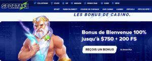 Le casino en ligne Sportaza affiche bien un ADN sportif