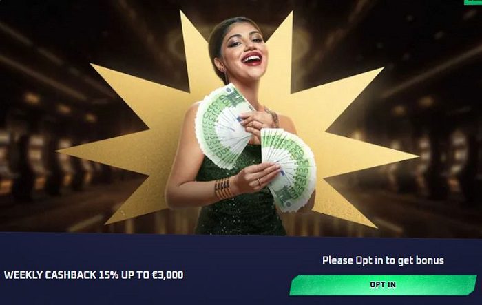 Promotion cashback hebdomadaire pour joueurs VIP sur Sportaza Casino