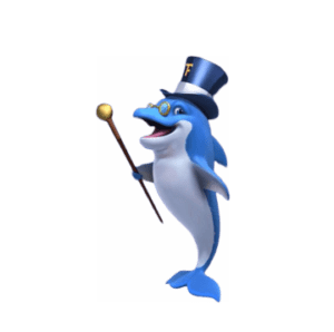 Le dauphin, mascotte du casino True Flip
