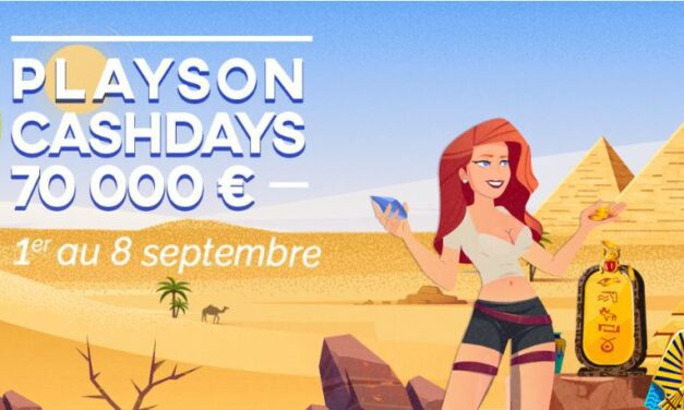 Azur Casino : les Cashdays de Playson réservent 70 000€