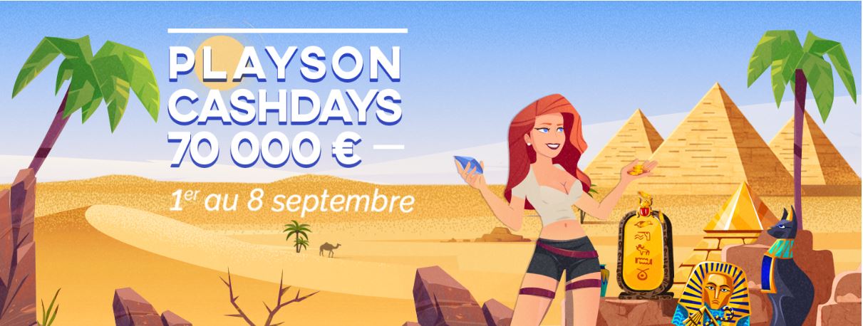 Azur Casino : les Cashdays de Playson réservent 70 000€