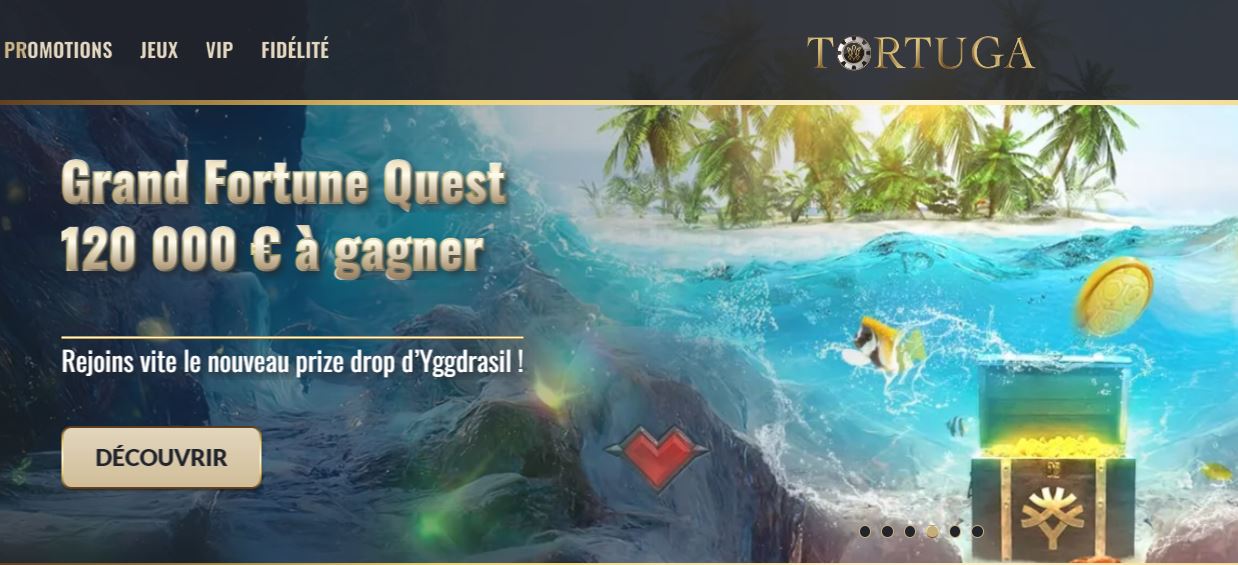 Tortuga Casino : de gros prix sur un tournoi Yggdrasil