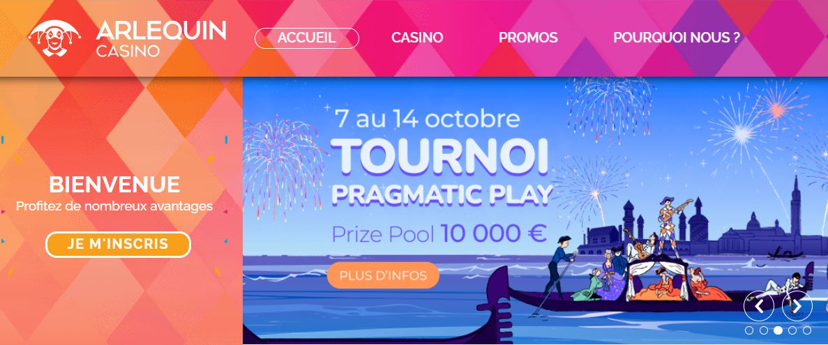 Arlequin Casino lance le tournoi Pragmatic Play