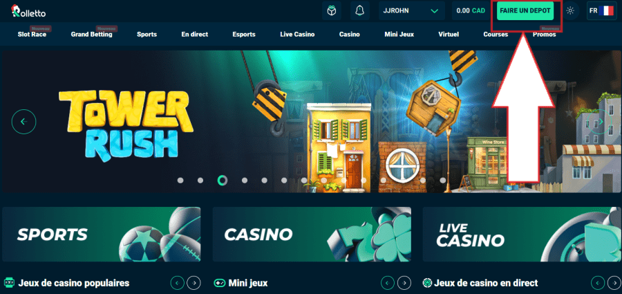 rolletto casino depot
