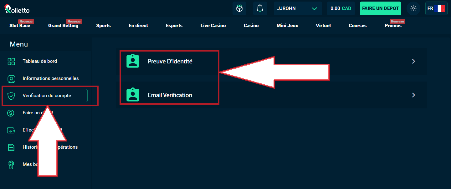 rolletto casino verification kyc