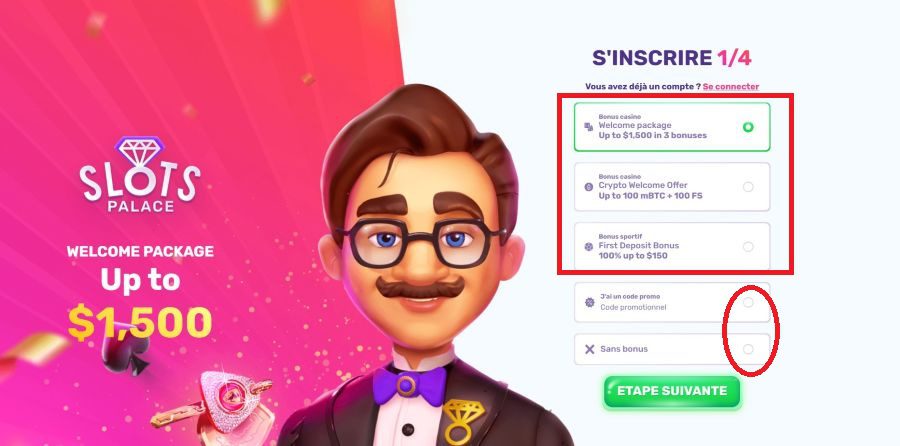 Inscription 1 Slots Palace casino