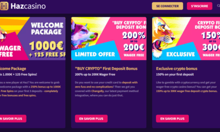 Gros bonus crypto sur Haz Casino