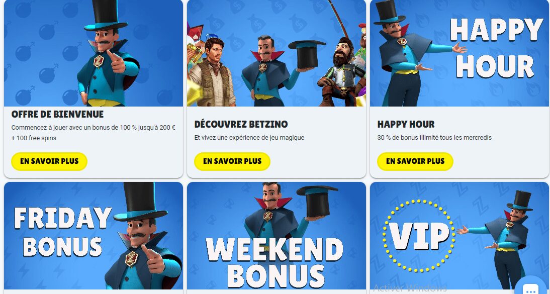 Betzino Bonus: Quoi choisir?