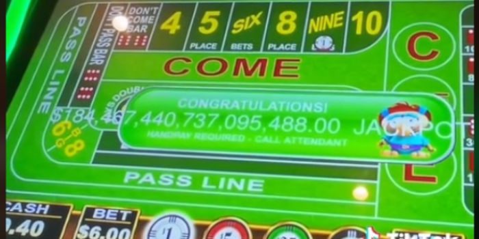 Un joueur décroche un pactole à 18 chiffres sur un craps vidéo