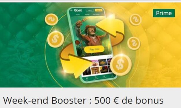 Nouveau bonus Weekend Booster sur Qbet Casino