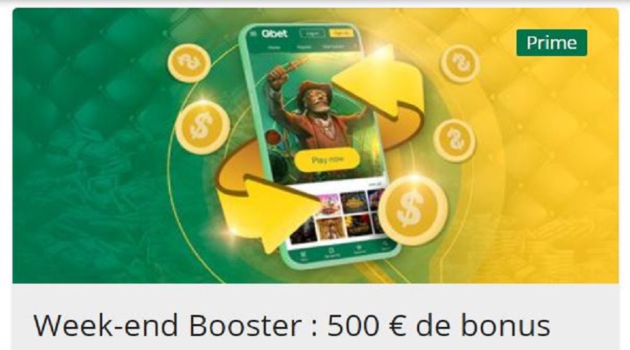 Nouveau bonus Weekend Booster sur Qbet Casino