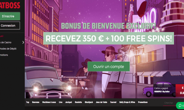 Jouez avec un bonus de bienvenue de 350€ sur Fatboss