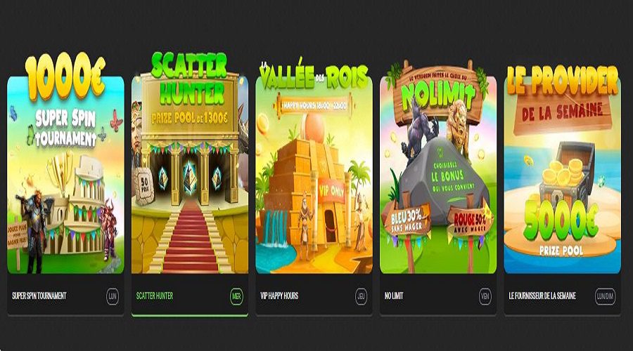 Les bonus offerts par Winoui Casino