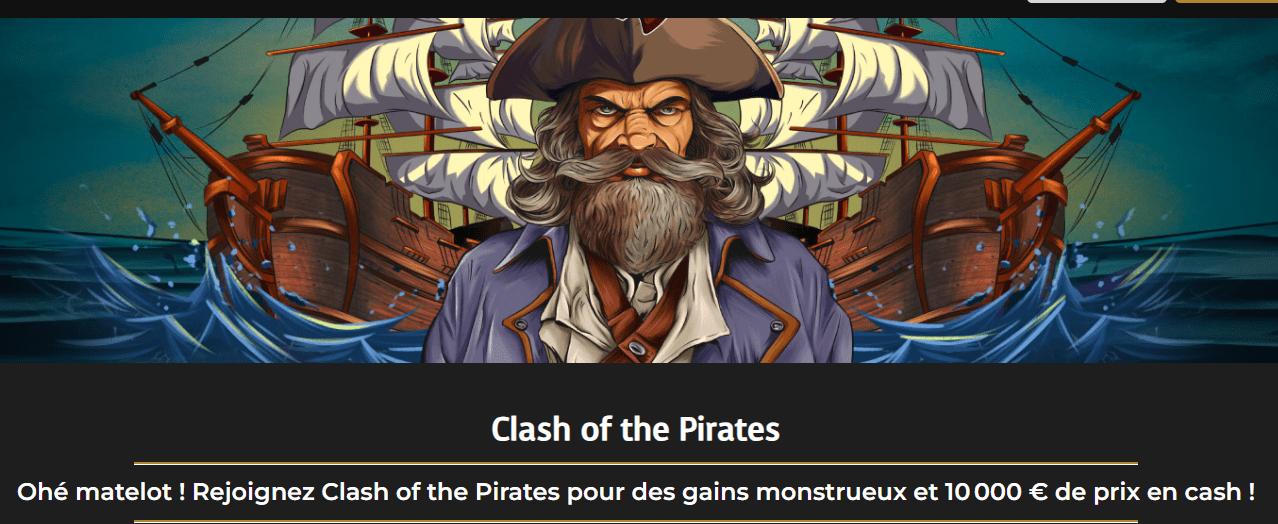 Clash of the Pirates : le tournoi à 10 000€ de Casino Extra