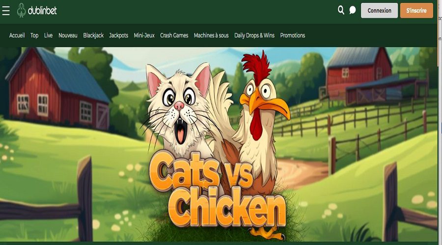 Dublinbet : 10 000€ en jeu sur la promo Cats vs Chicken