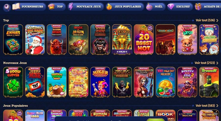 Casombie Casino jeux