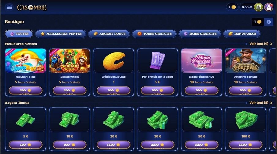 Bonus Casombie Casino