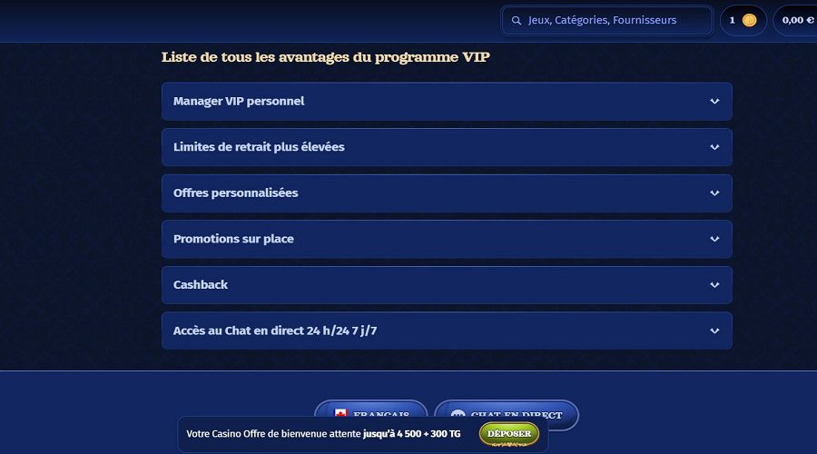 Programme VIP Casombie
