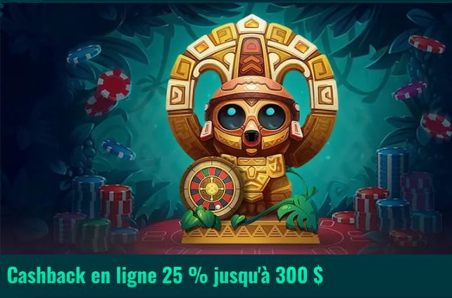 Offre promotionnelle de cashback sur Spinanga Casino