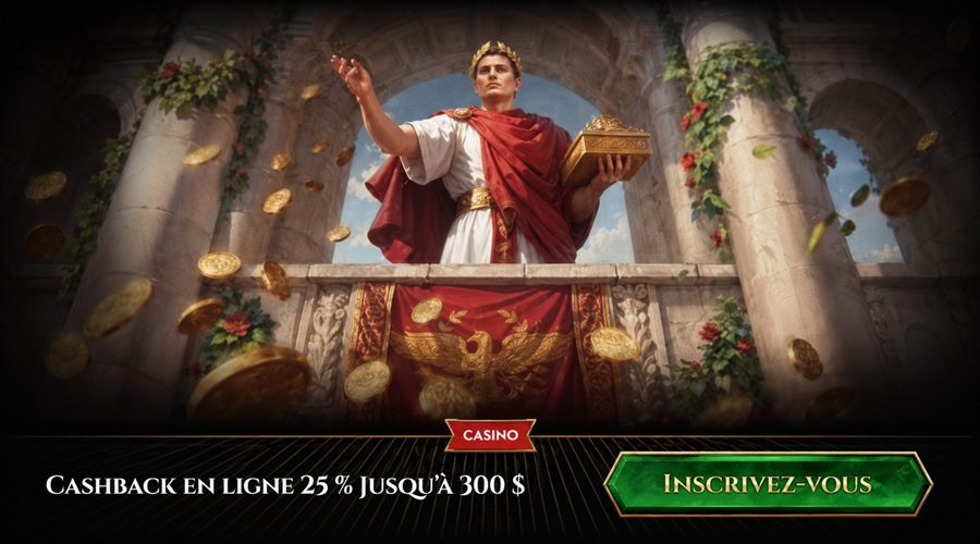Offre promotionnelle de cashback sur Legiano Casino