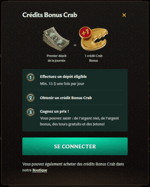 crownplay bonus crab