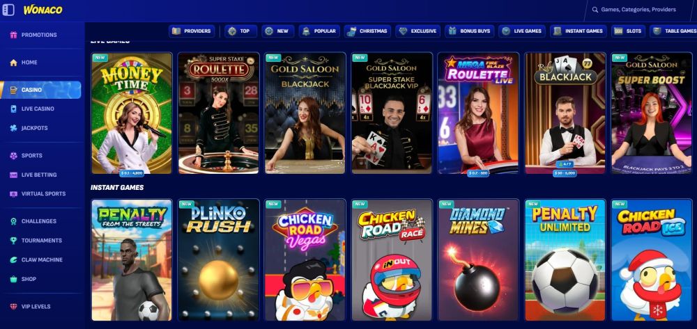 wonaco casino jeux