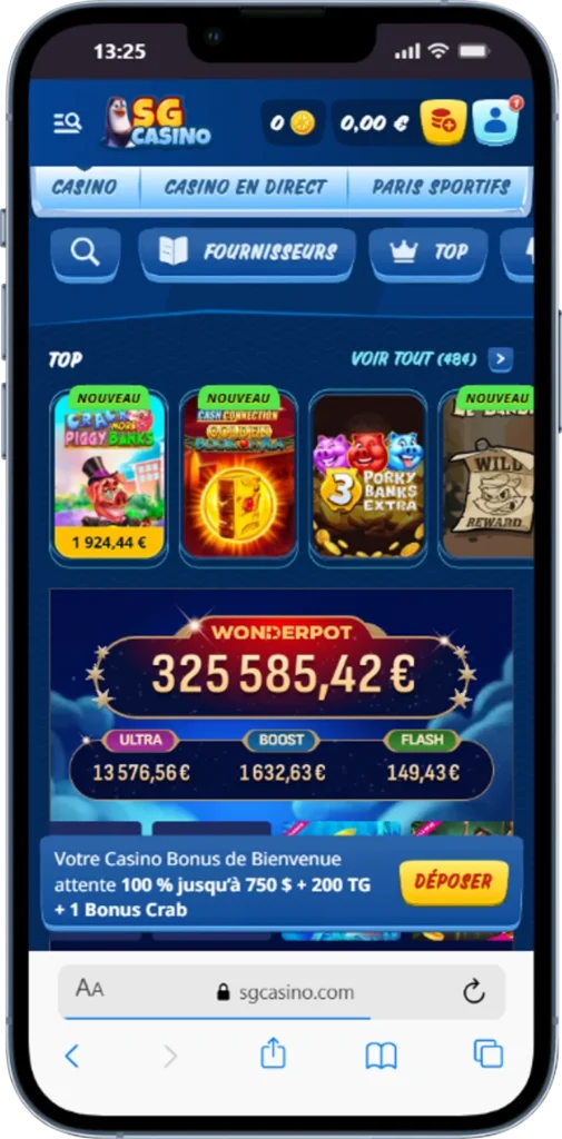 Casino SG mobile