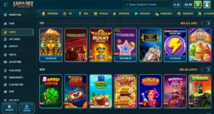 Lobby des jeux de casino sur Larabet au Canada