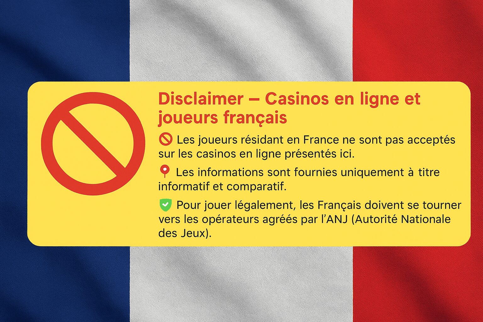 casino en ligne interdit aux résidents français