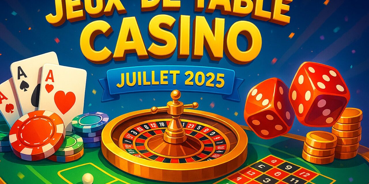 Les jeux de table incontournables en juillet 2025 🃏🌴