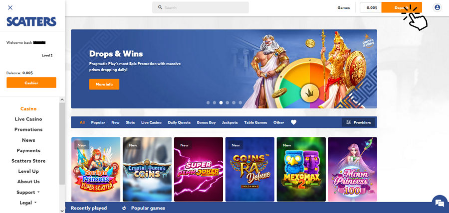 first deposit Quebec online casino