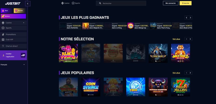 Justbit online casino Quebec