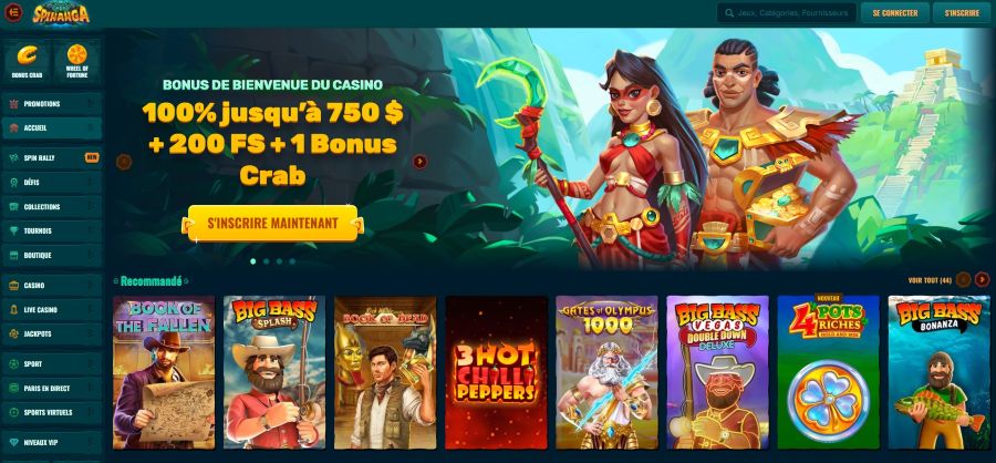 Spinanga best online casino Quebec