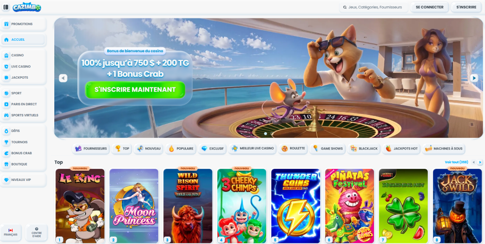 cazimbo nouveau casino en ligne