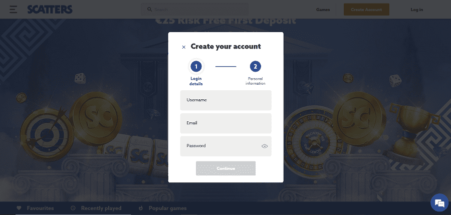 sign up at an online casino in Canada
