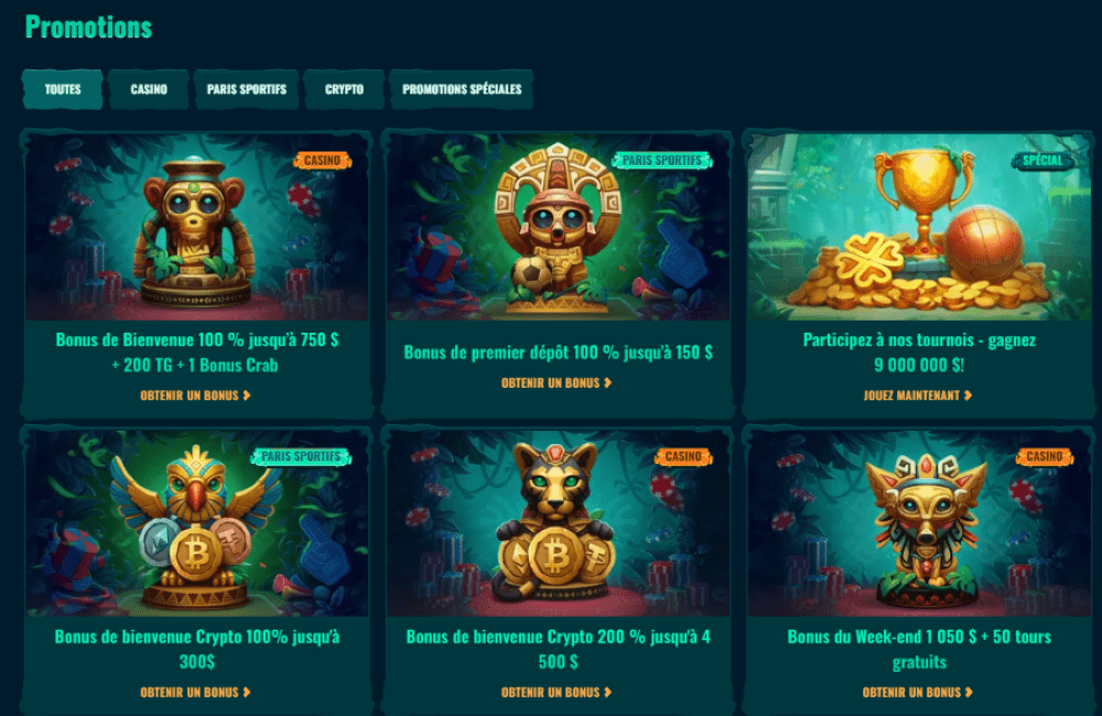 Spinanga casino Quebec bonus