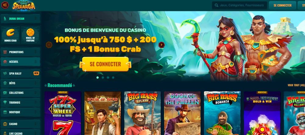 spinanga nouveau casino en ligne