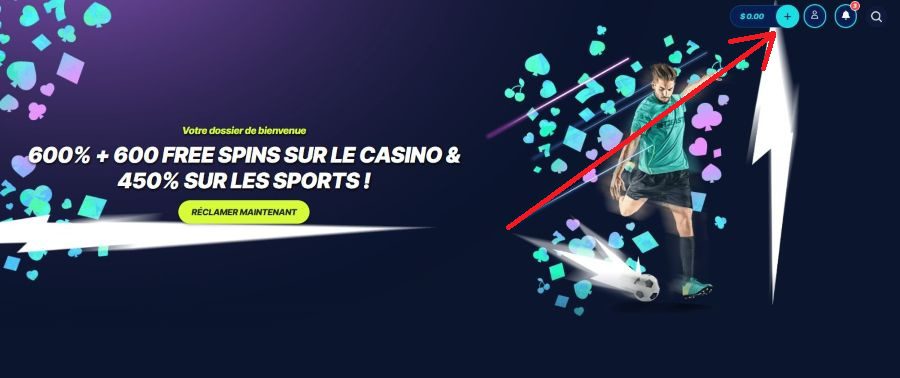 Onglet Caisse betbeast Casino