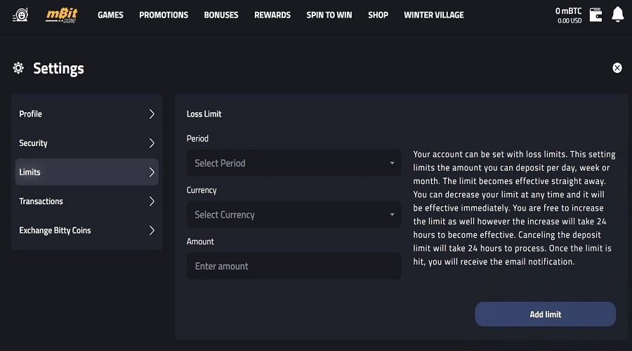 Jeu responsable casino crypto canada