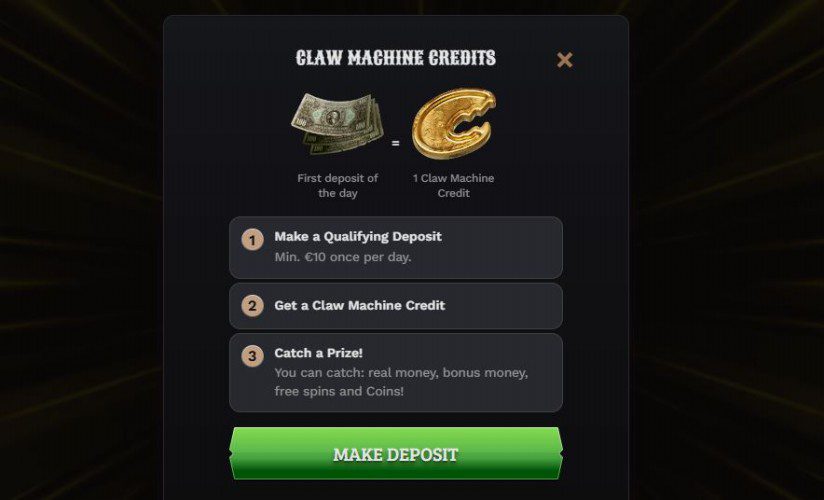 Autre promotion sur Wildsino Casino, detaillant son bonus Crab