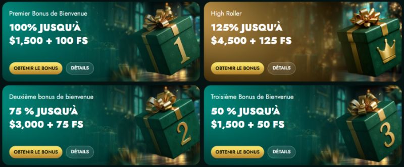crowngreen casino bonus de bienvenue
